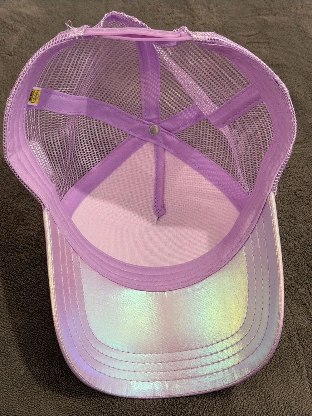 SpongeBob Squarepants Iridescent Lavender Sequin Trucker Hat